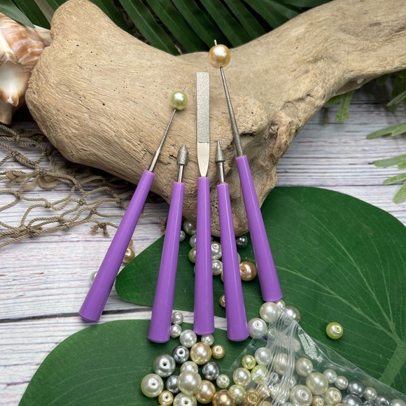 25pc DIAMOND TIPPED BEAD REAMERS & POLISHING CLOTHS JEWELRY MAKING BUNDLE LOT - Picture 10 of 16